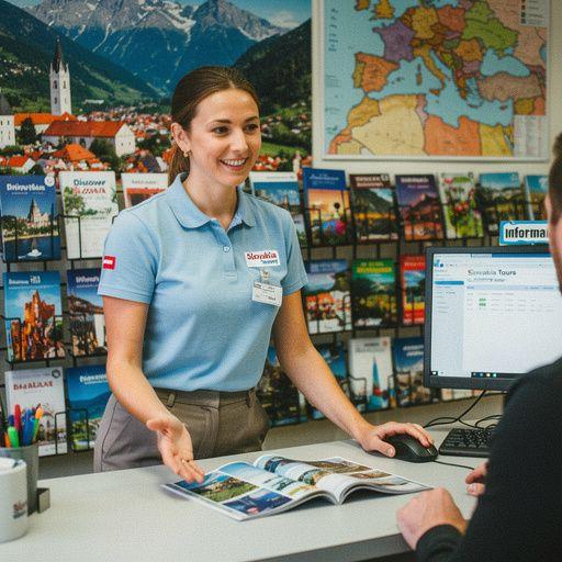 Vibrant autumn foliage along a winding road in Slovakia